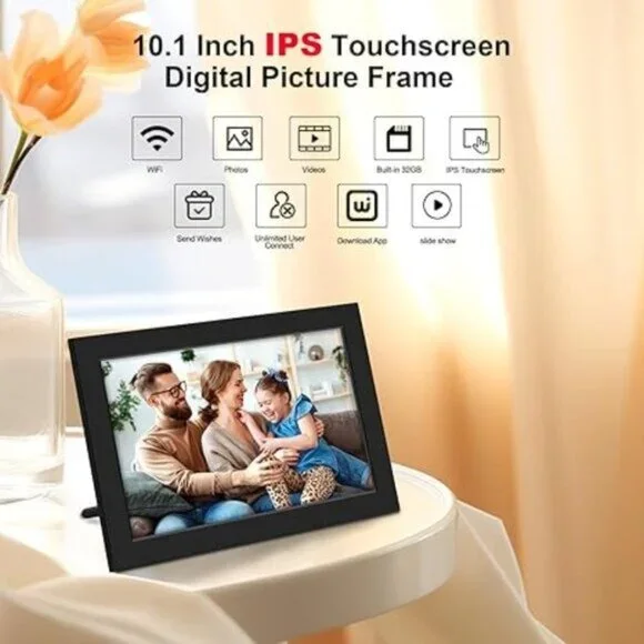 Bgift 10.1 Inch WiFi Digital Picture Frame (Micro USB) - Picture 2 of 6